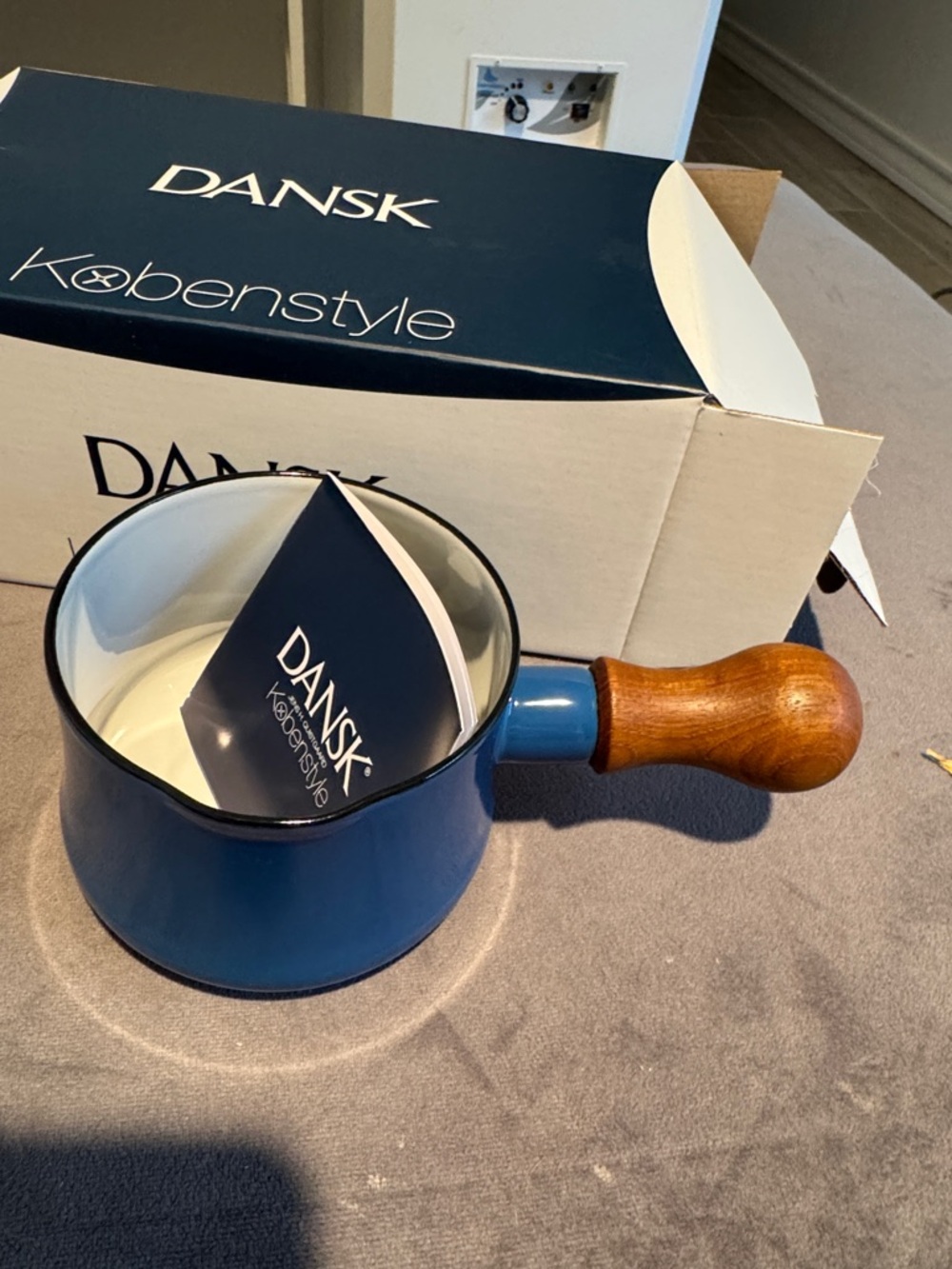 Dansk Navy Blue Kobenstyle butter warmer